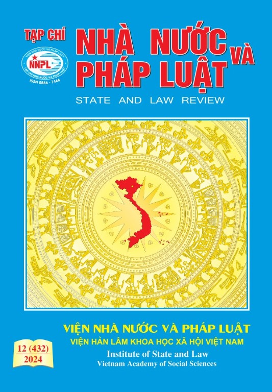 Mục lục Tạp chí Nhà nước và Pháp luật số 12 (432) năm 2024